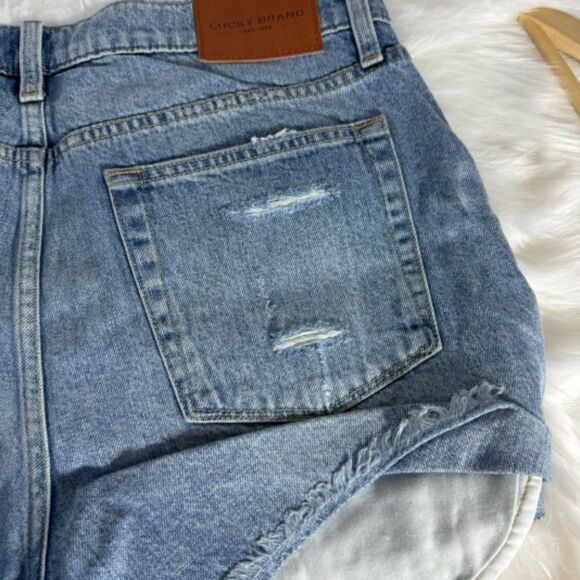 Lucky Brand Distressed.High Waist Cutoff Shorts Sz  14/32 - Picture 6 of 9